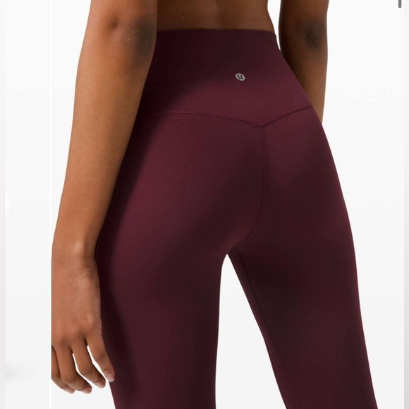 Lululemon Athletica High Rise Align 28” Cassis Colored Leggings W5CTES SIZE 0 - Picture 4 of 10
